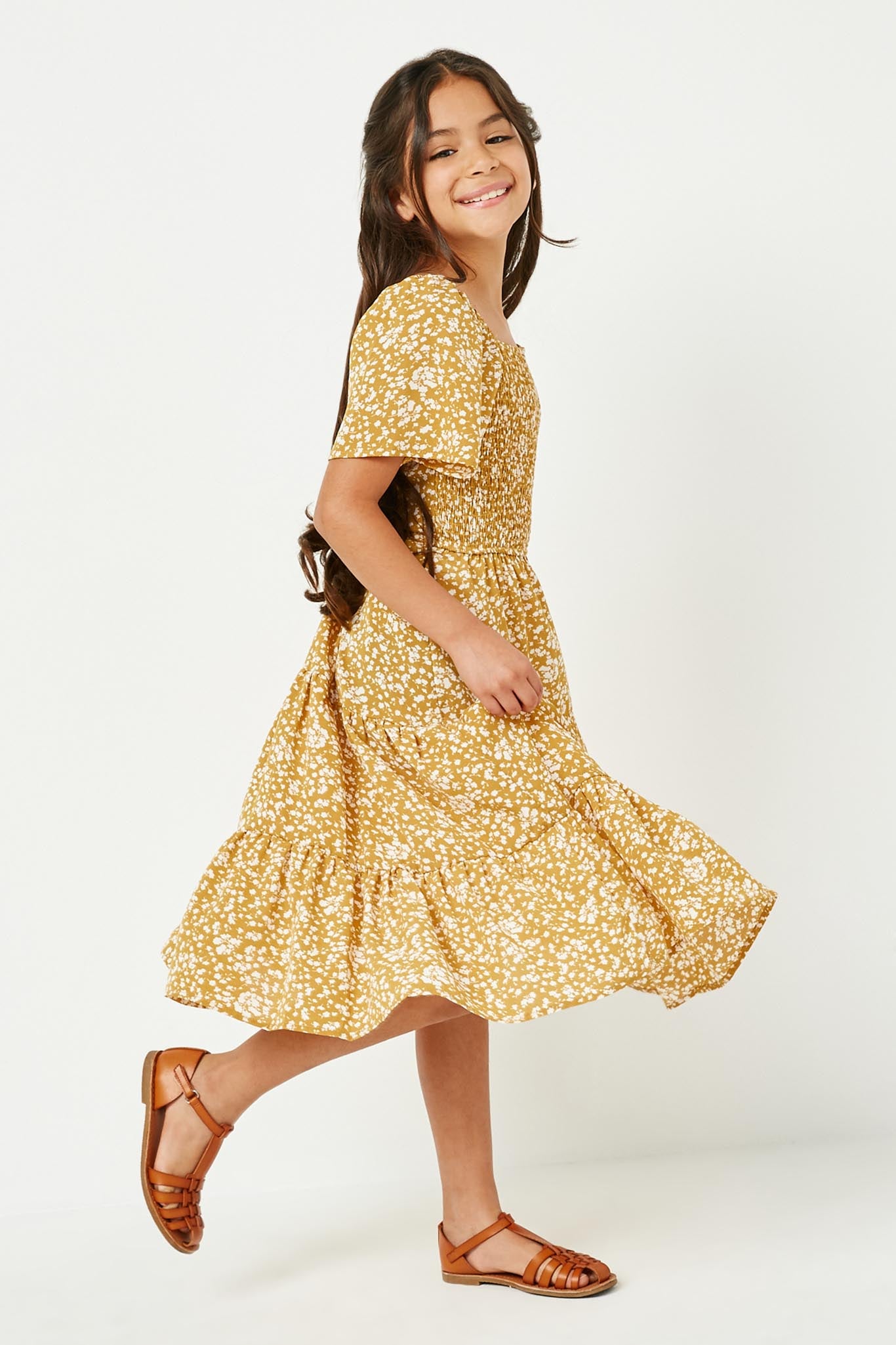 Short Sleeve Midi Dress