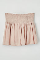 GY2477 Mauve Girls Smocked Waist Soft Skort Front Flat