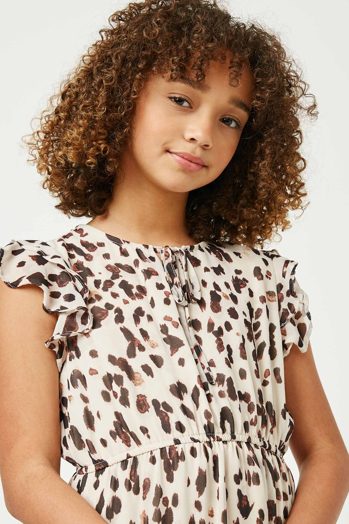 Flutter Sleeve Midi Dress