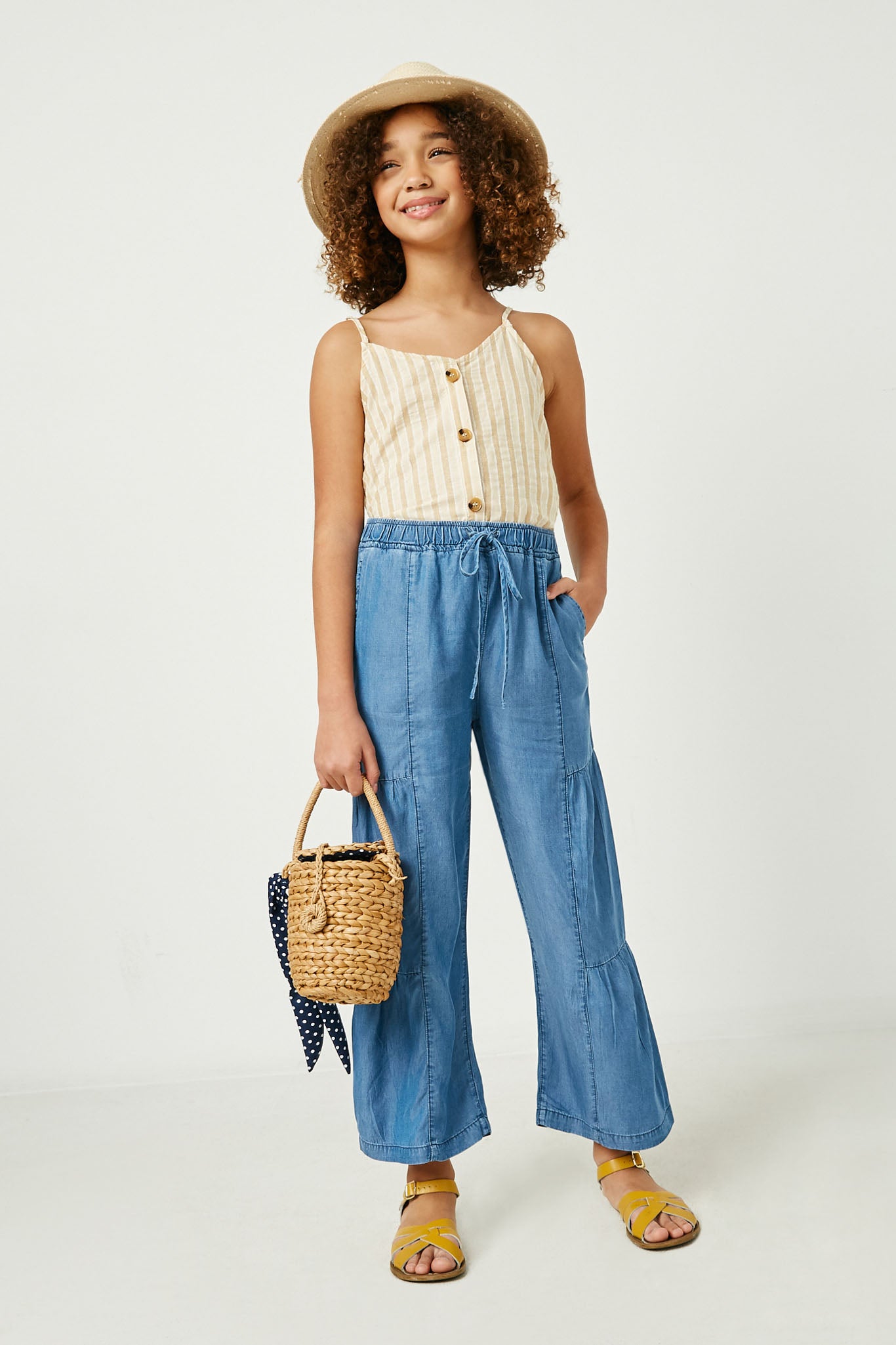 Wide Leg Tencel Pants
