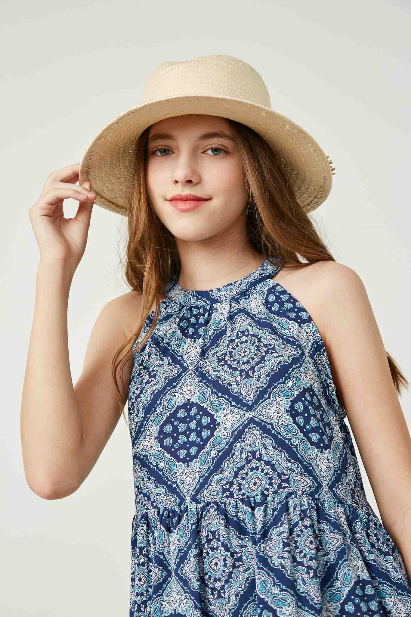 Girls Printed Mini Dresses Girls Printed Mini Dresses