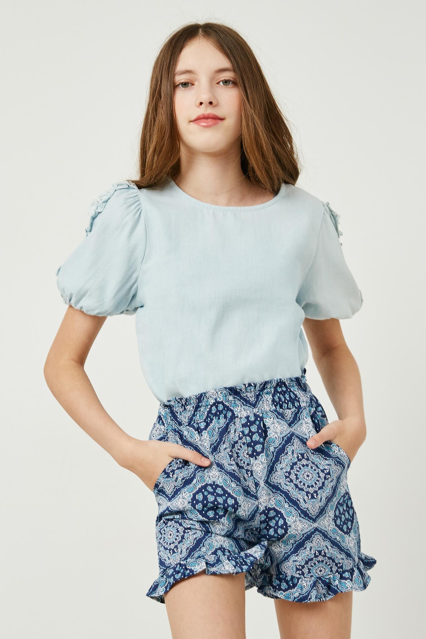 Bandana Ruffle Shorts