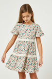 Floral Print Lace Dress