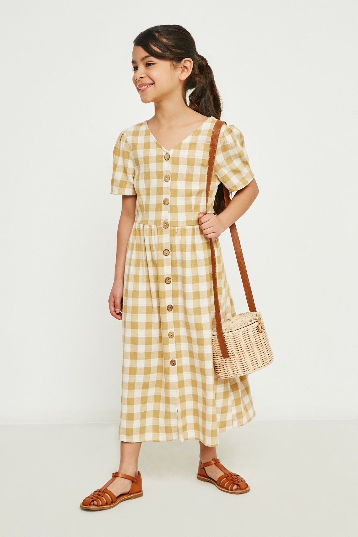 ladies plaid dress Girls Plaid Dress