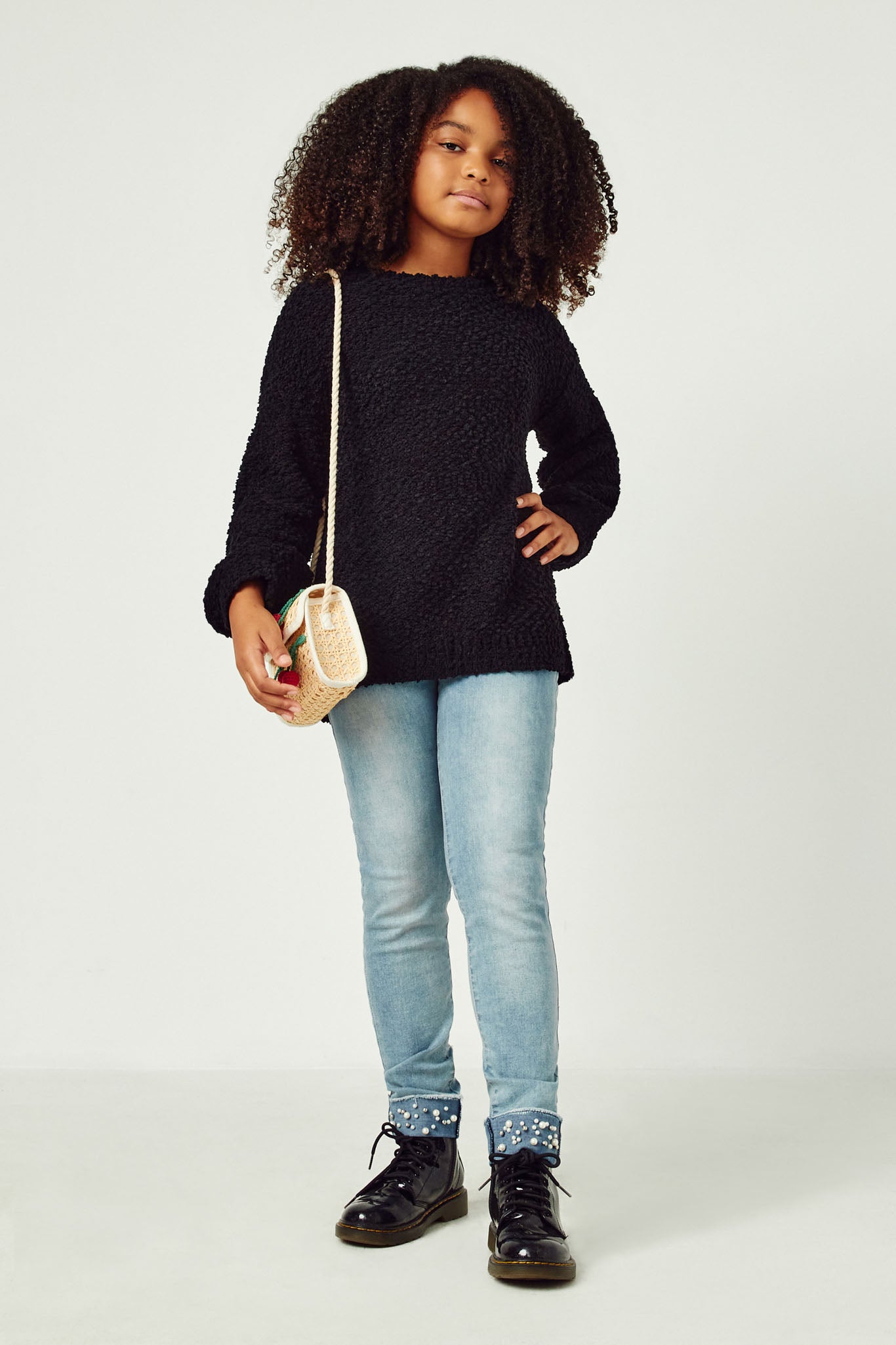 Girls Popcorn Knit Sweater | Cute Girls' Clothes – Hayden Girls