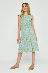Girls Floral Spring Dresses | Cute Girls' Clothes Olive / S Olive *Girl's Dresses Midi Dresses Hayden Girls Girls Floral Spring Dresses | Cute Girls' Clothes Olive / S Olive *Girl's Dresses Midi Dresses Hayden Girls