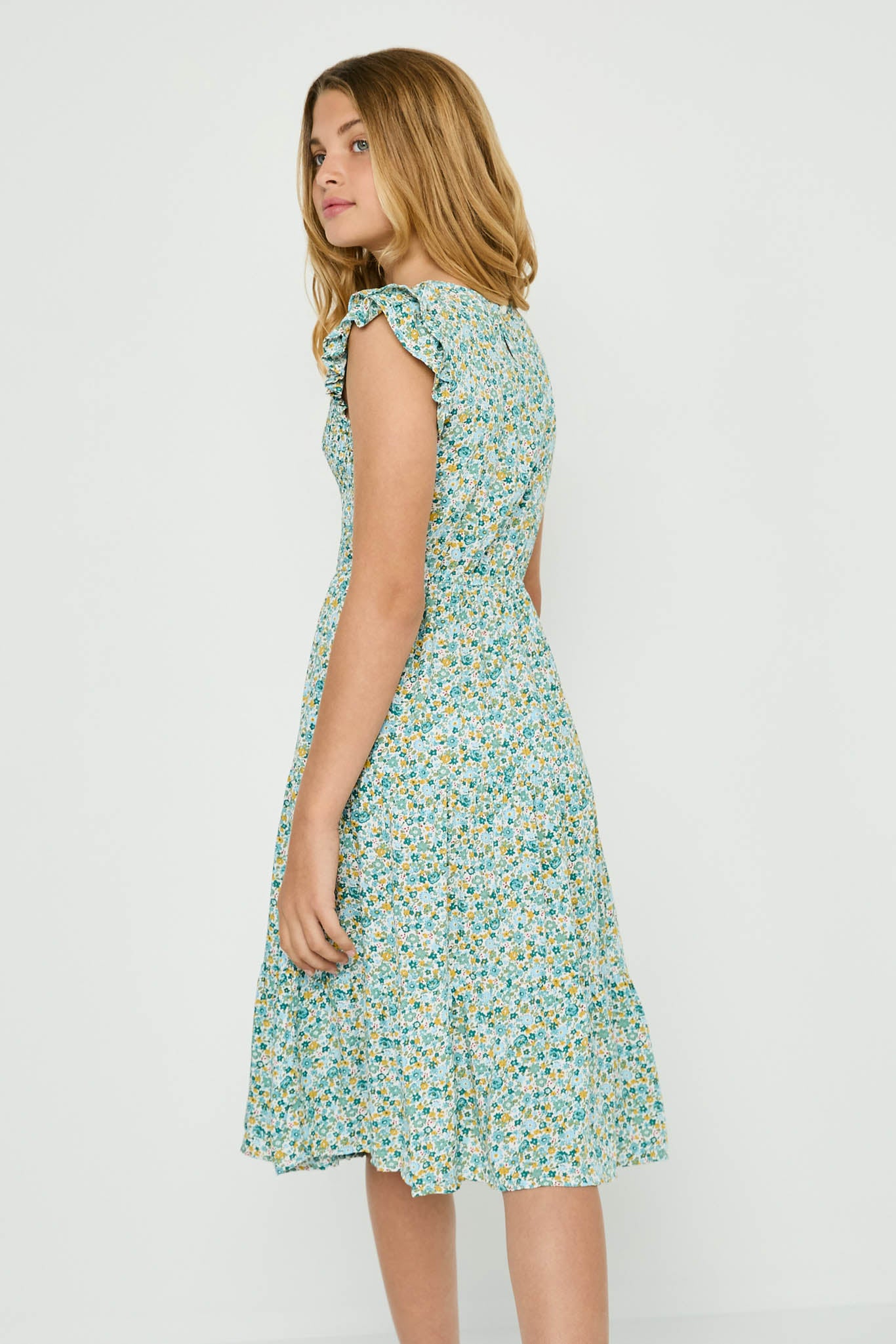 Girls Floral Spring Dresses | Cute Girls' Clothes Olive / S Olive *Girl's Dresses Midi Dresses Hayden Girls Girls Floral Spring Dresses | Cute Girls' Clothes Olive / S Olive *Girl's Dresses Midi Dresses Hayden Girls