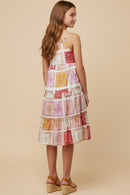 GY3056 Blush Patch Print Dress Back