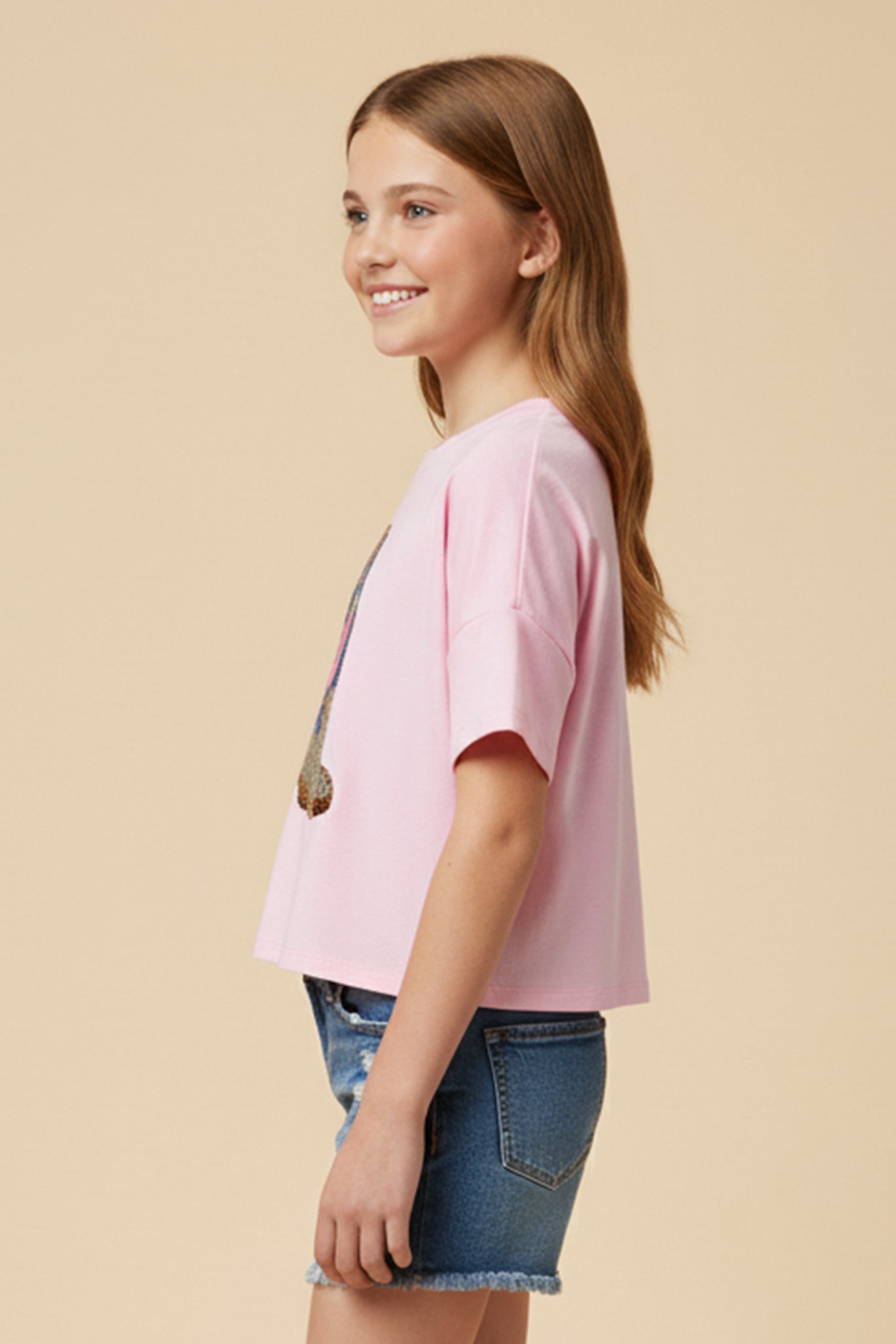 Sequined Cactus Boot Patch Knit T Shirt