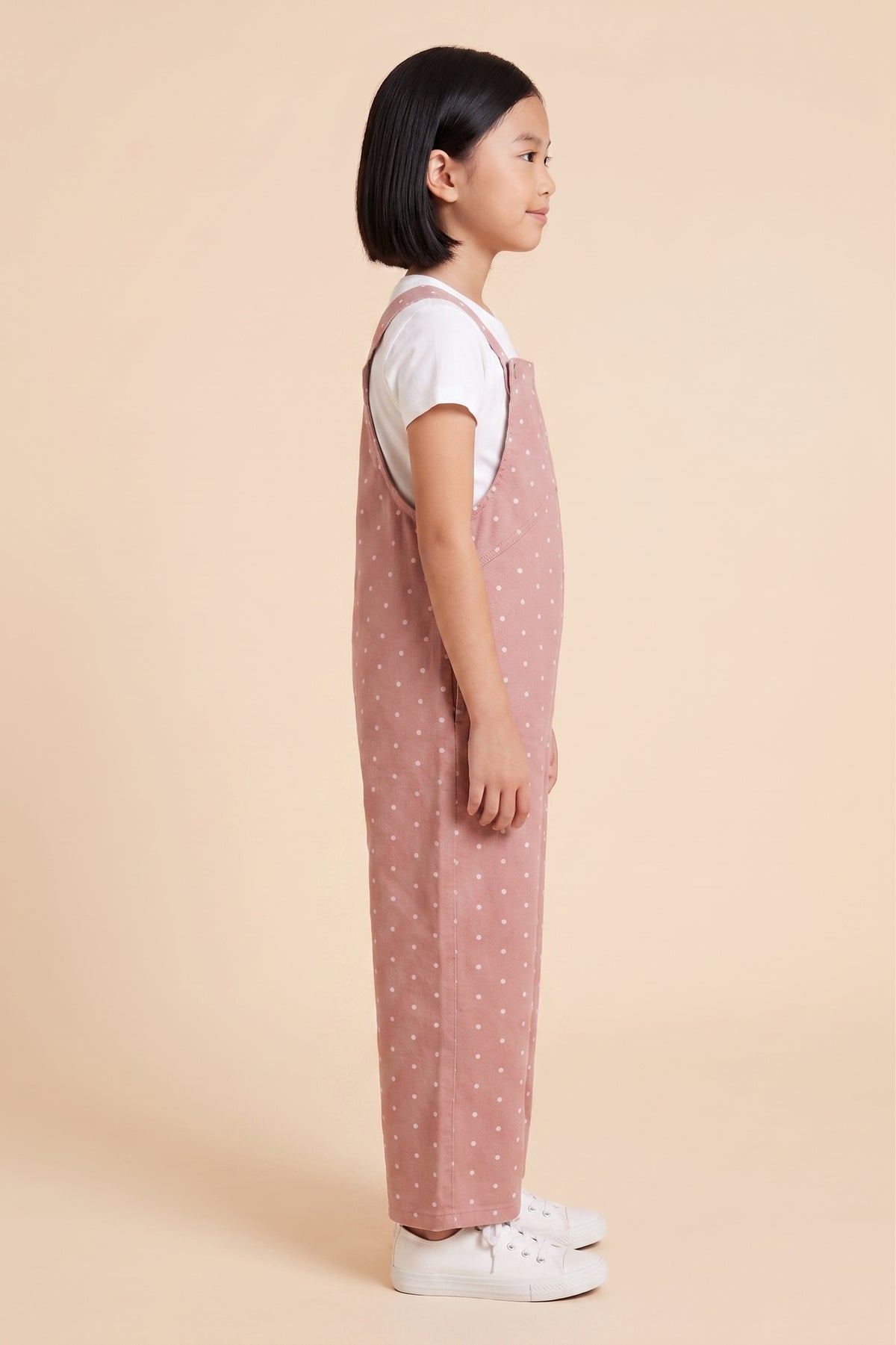 Polka Dot Wide Leg Overalls