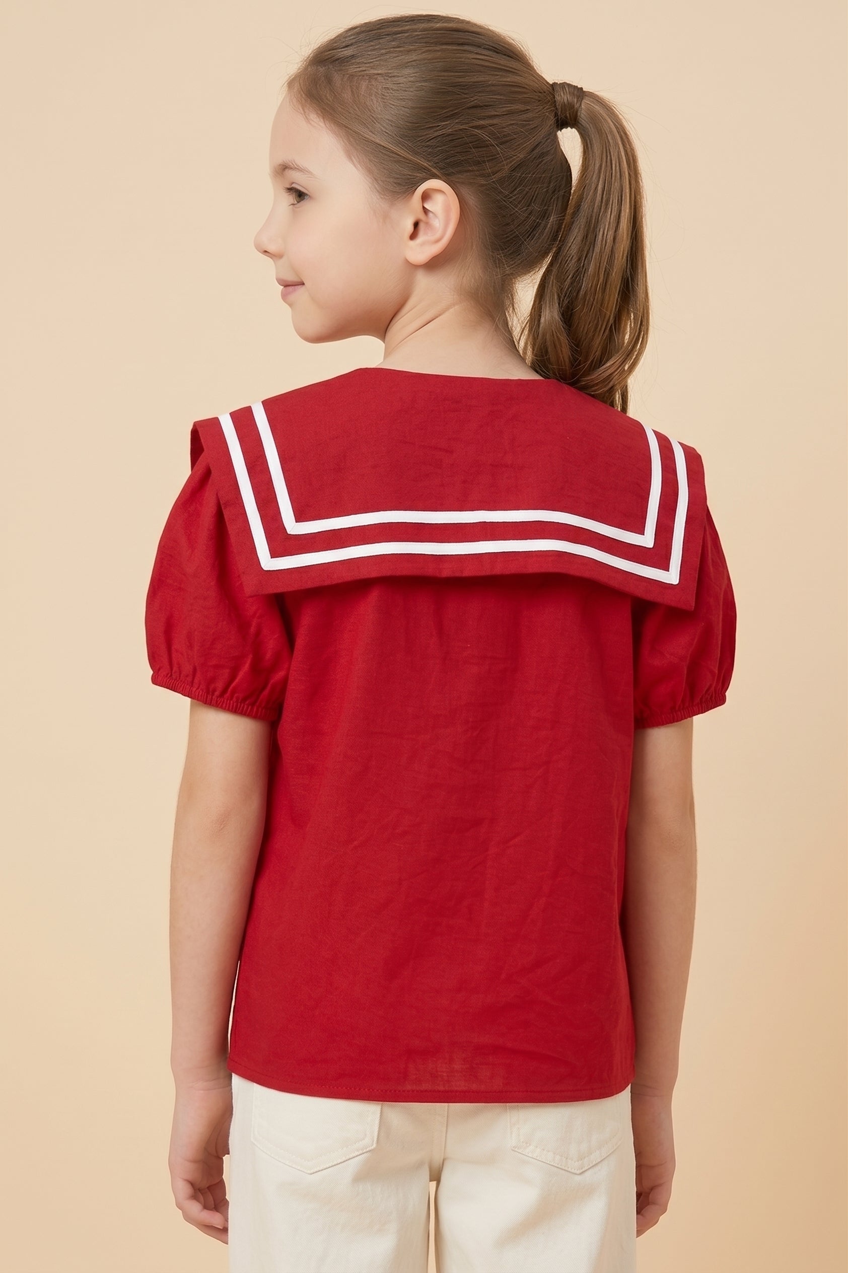 Sailor Collared Nautical Top