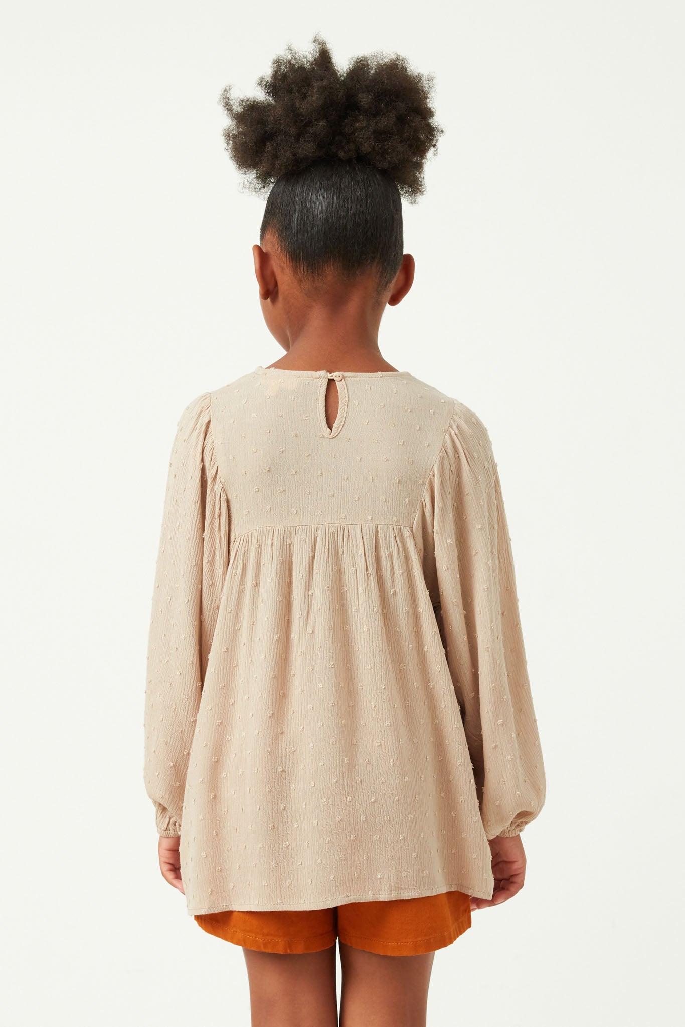 Girls Swiss Dot Long Sleeve Shirt | Cute Girls' Clothes Rust / S Rust Girl's Tops Long Sleeves Hayden Girls Girls Swiss Dot Long Sleeve Shirt | Cute Girls' Clothes Rust / S Rust Girl's Tops Long Sleeves Hayden Girls