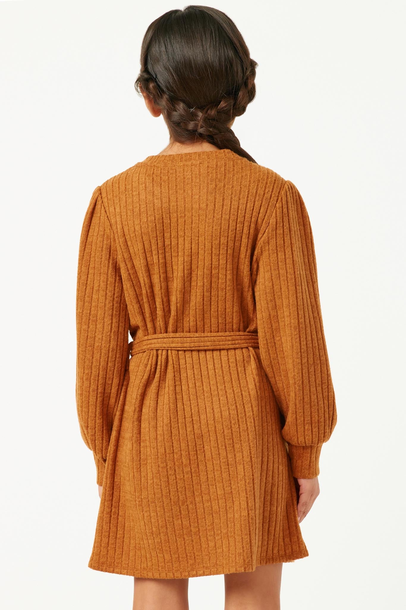 Girls Ribbed Casual Dresses | Cute Girls' Clothes Brown / XL Brown *Girl's Dresses Midi Dresses Hayden Girls Girls Ribbed Casual Dresses | Cute Girls' Clothes Brown / XL Brown *Girl's Dresses Midi Dresses Hayden Girls