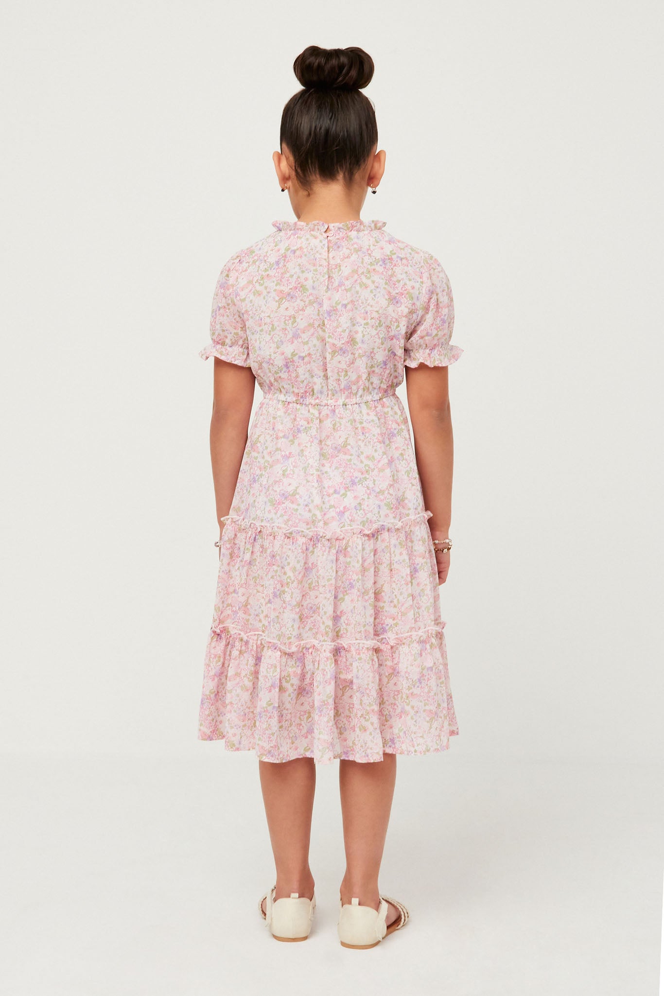 Girls Floral Chiffon Summer Dresses | Cute Girls' Clothes Pink / S Pink *girl's Dresses Midi Dresses Hayden Girls Girls Floral Chiffon Summer Dresses | Cute Girls' Clothes Pink / S Pink *girl's Dresses Midi Dresses Hayden Girls