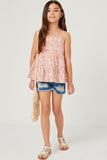 Botanical Print Tiered Tank