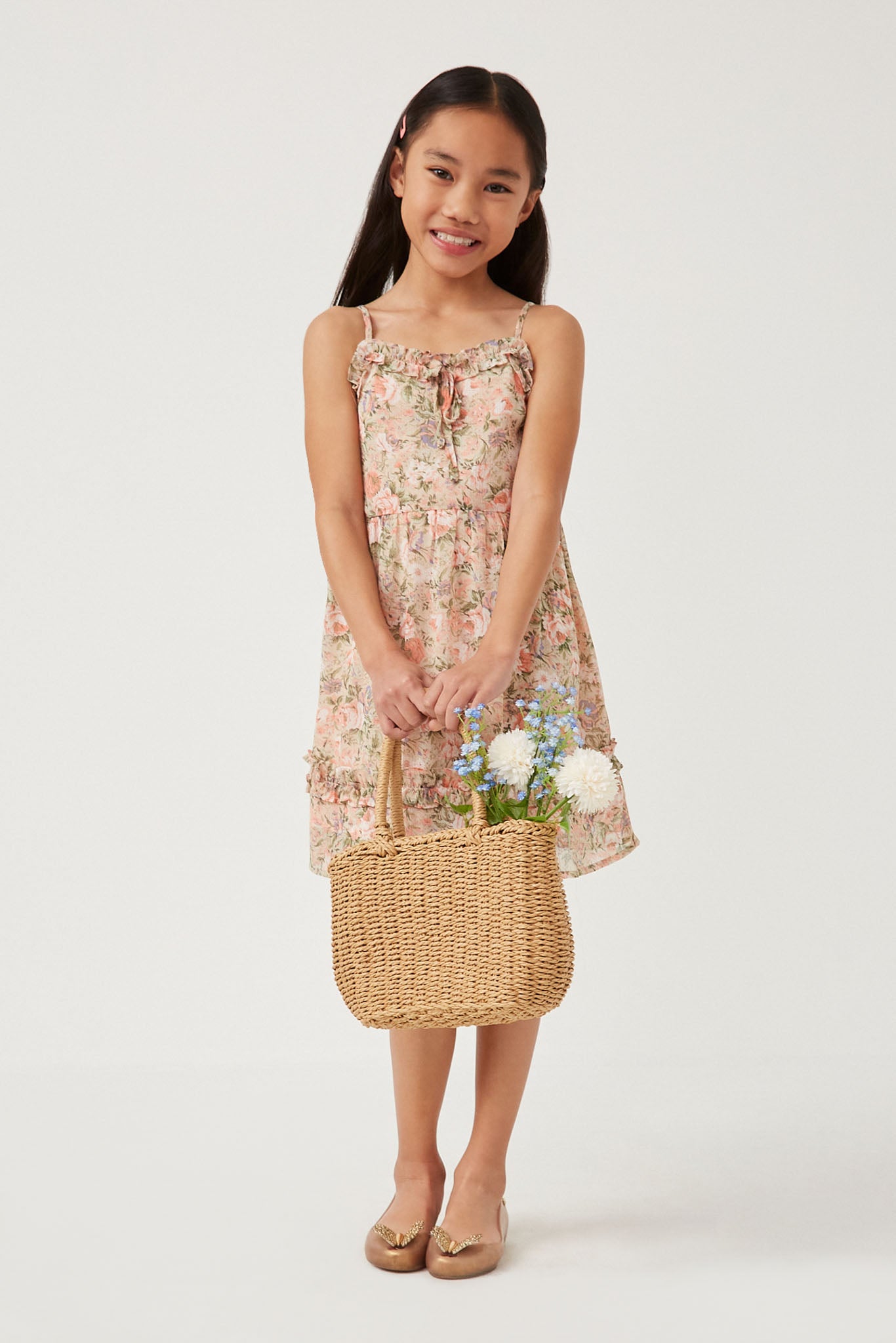 Girls Floral Modest Dresses