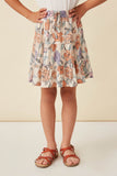 Floral Skirt With Shorts Lining