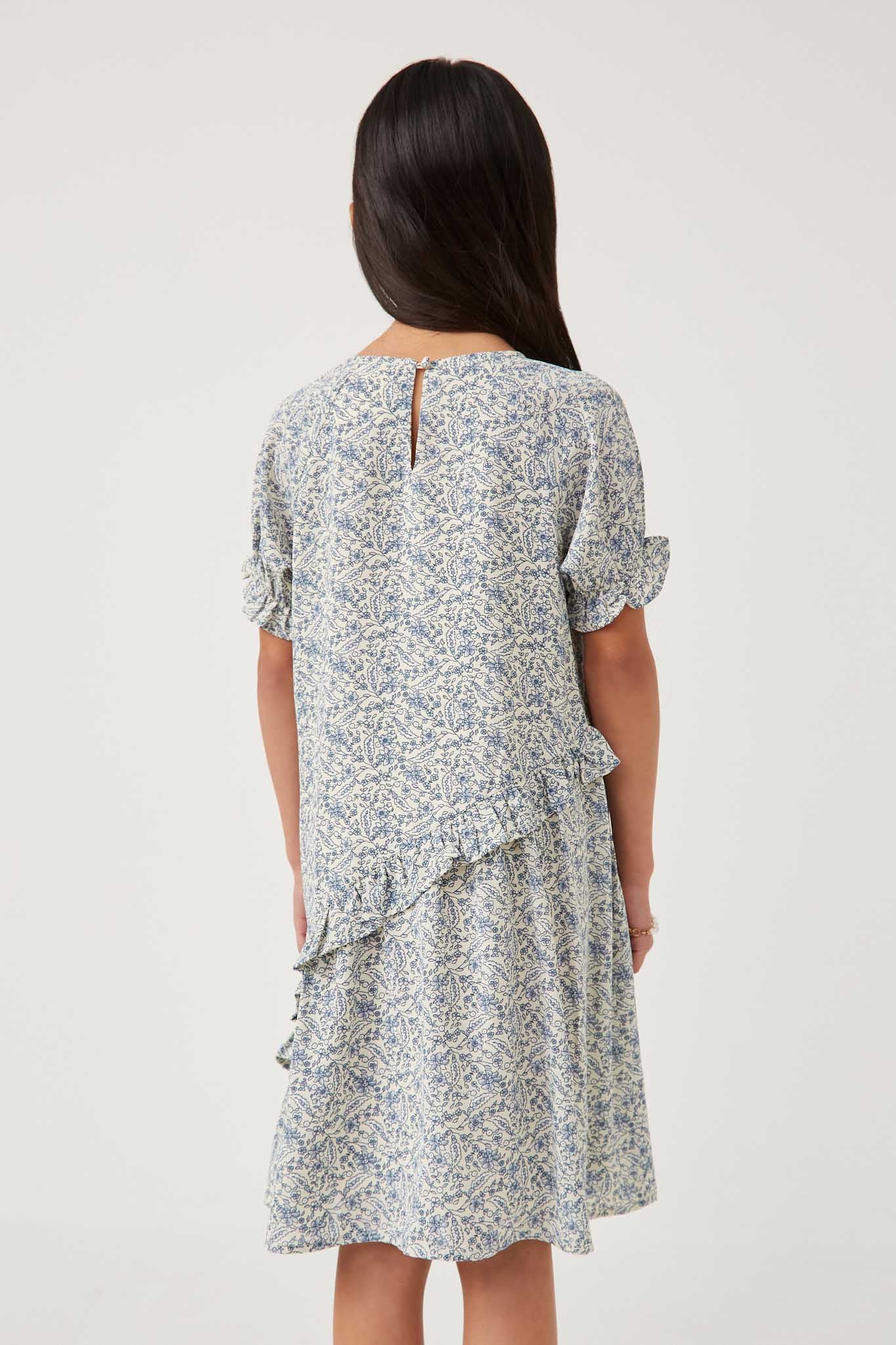 Girls Asymmetrical Casual Dresses | Cute Girls' Clothes Blue / S Blue *girl's Dresses Midi Dresses Hayden Girls Girls Asymmetrical Casual Dresses | Cute Girls' Clothes Blue / S Blue *girl's Dresses Midi Dresses Hayden Girls