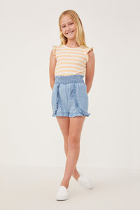 Girl Tenceled Ruffle Shorts | Cute Girls' Clothes – Hayden Girls
