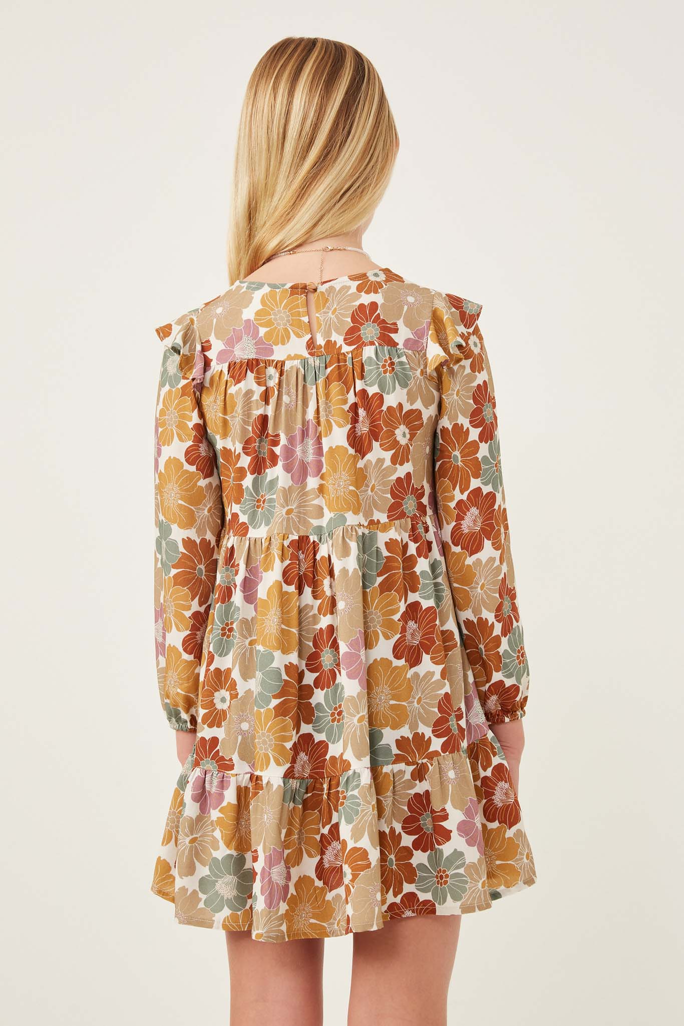Girl Ruffled Floral Dresses