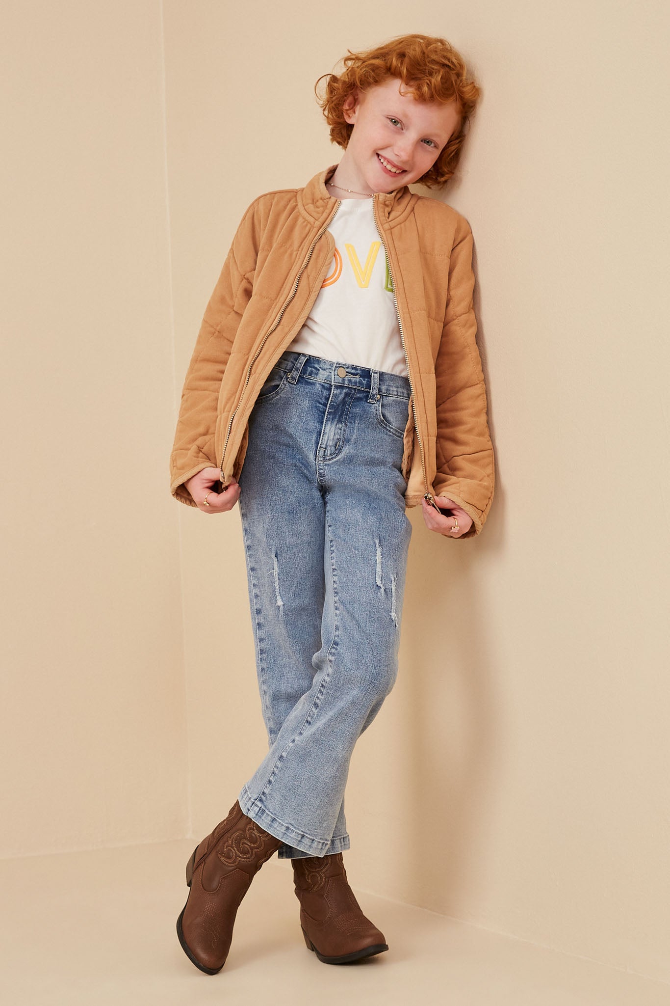 Quilted Zip Up Padded Jacket