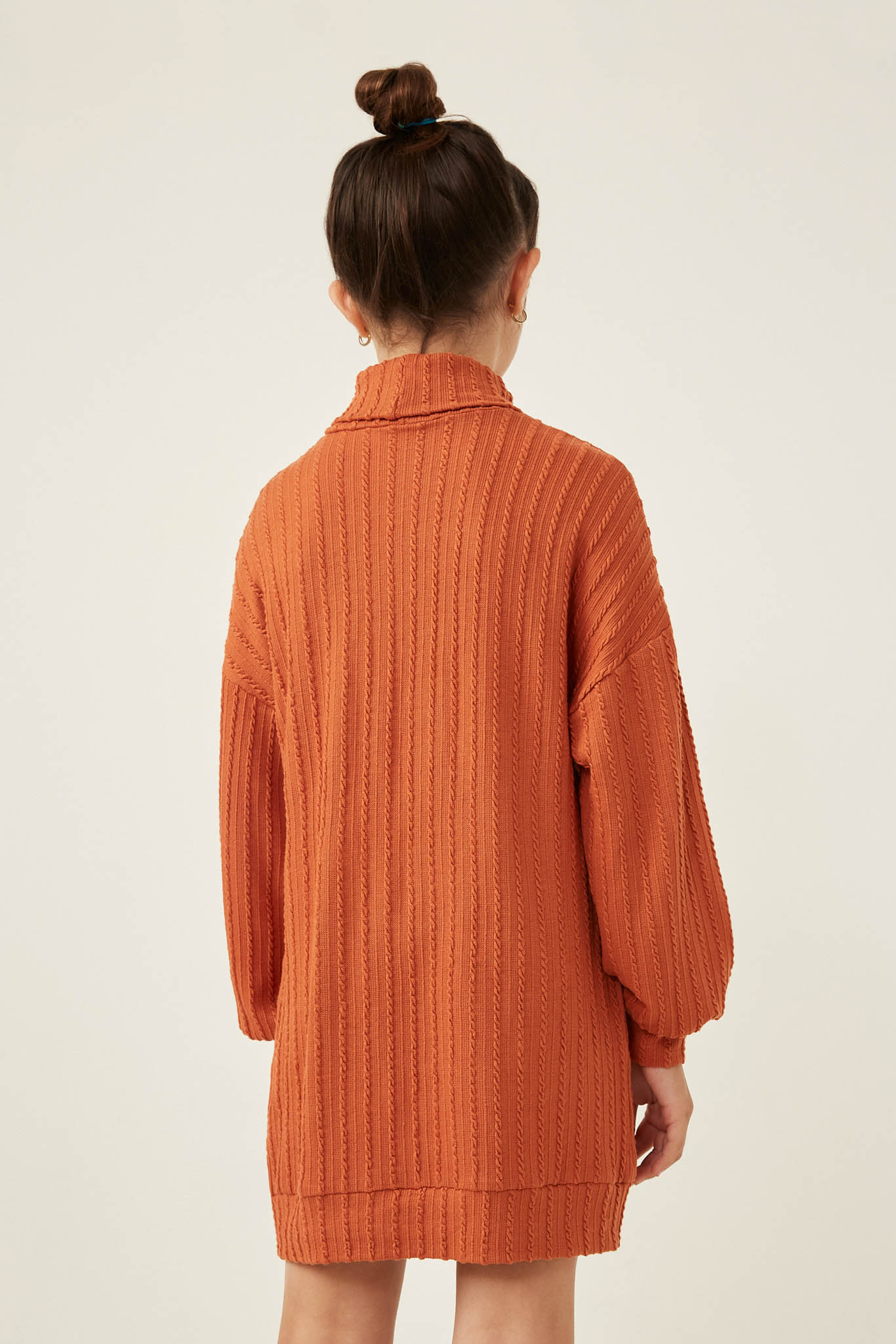 Cable Knit Turtle Neck Tunic