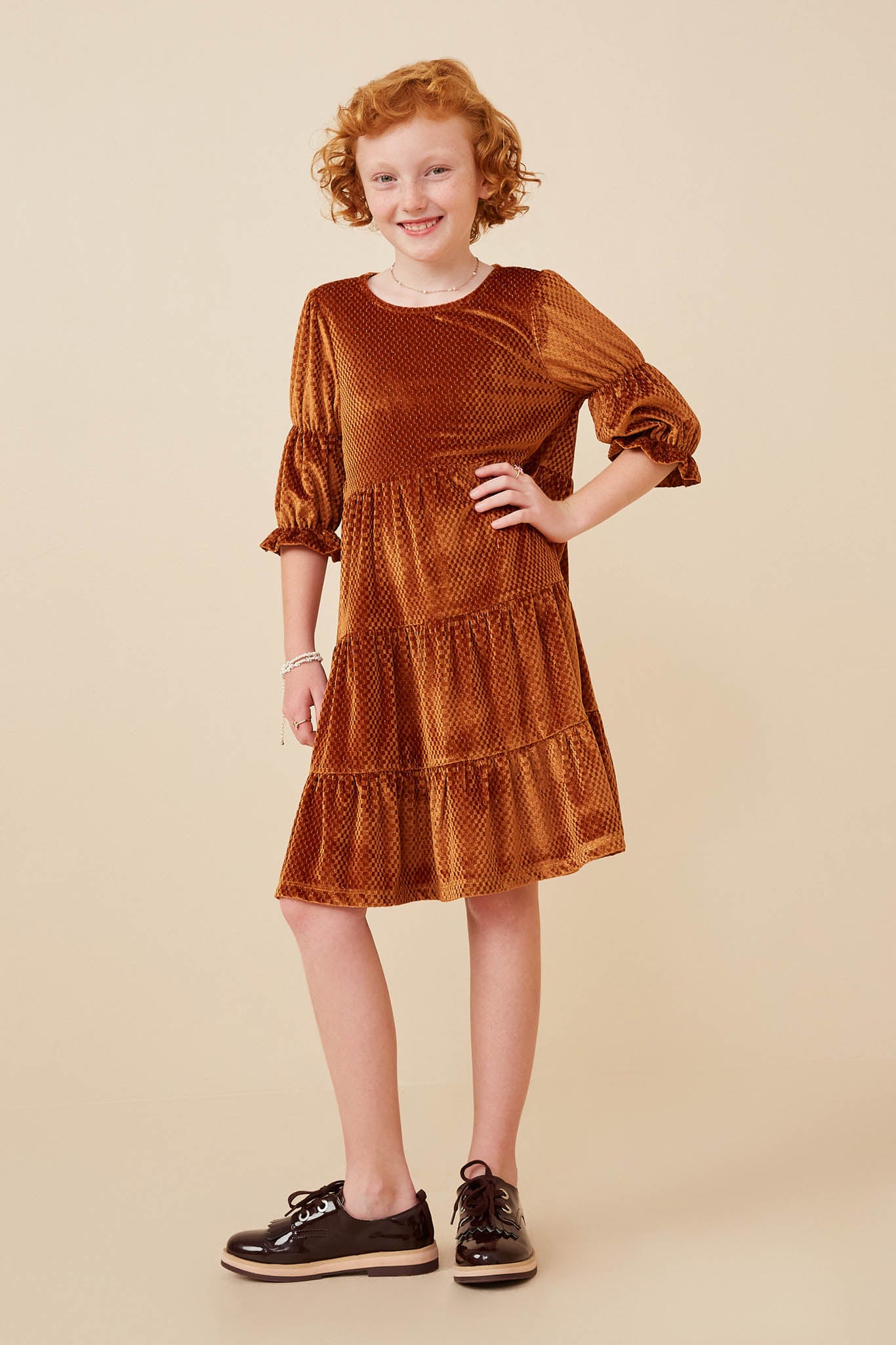 cute velvet dresses ever REINE|Elegant Double V Neck Velvet Evening Dress with Sleeves