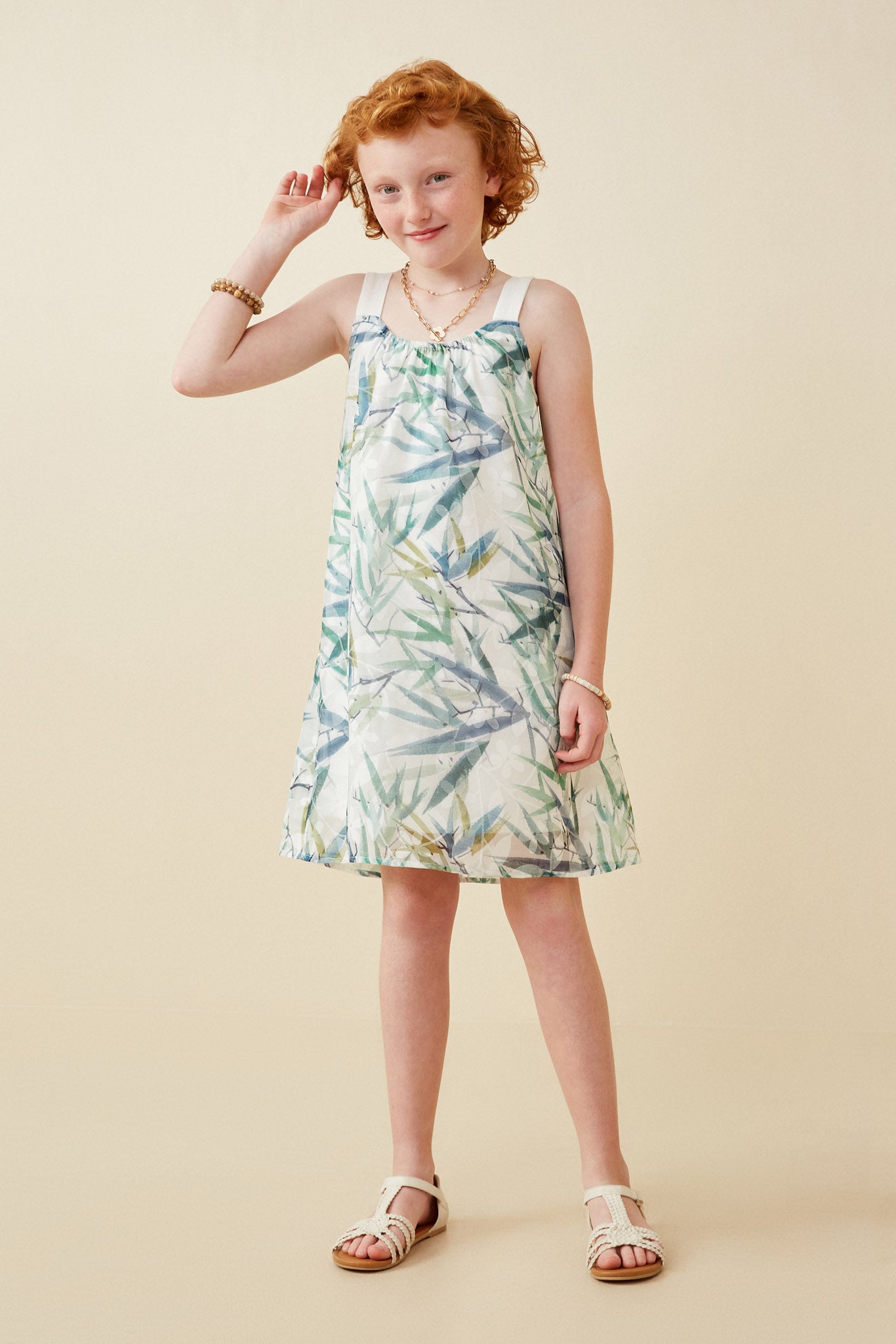 Girls Print Tank Dress | Cute Girls' Clothes Green / XL Green *Girl's Dresses Midi Dresses Hayden Girls Girls Print Tank Dress | Cute Girls' Clothes Green / XL Green *Girl's Dresses Midi Dresses Hayden Girls