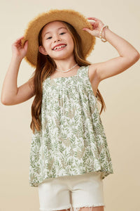 Girls Print Square Neck Tank | Cute Girls' Clothes – Hayden Girls