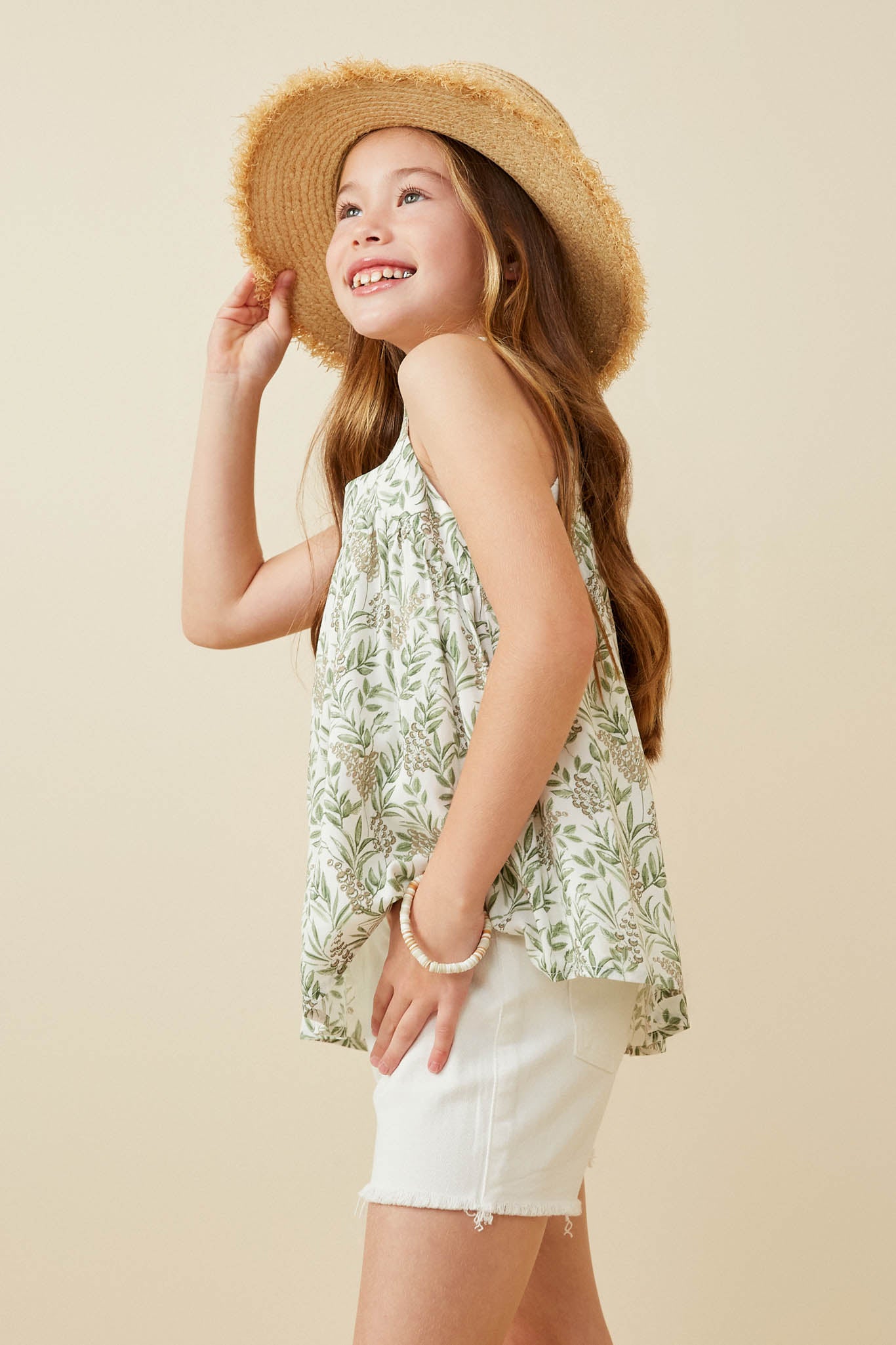 Girls Print Square Neck Tank | Cute Girls' Clothes – Hayden Girls