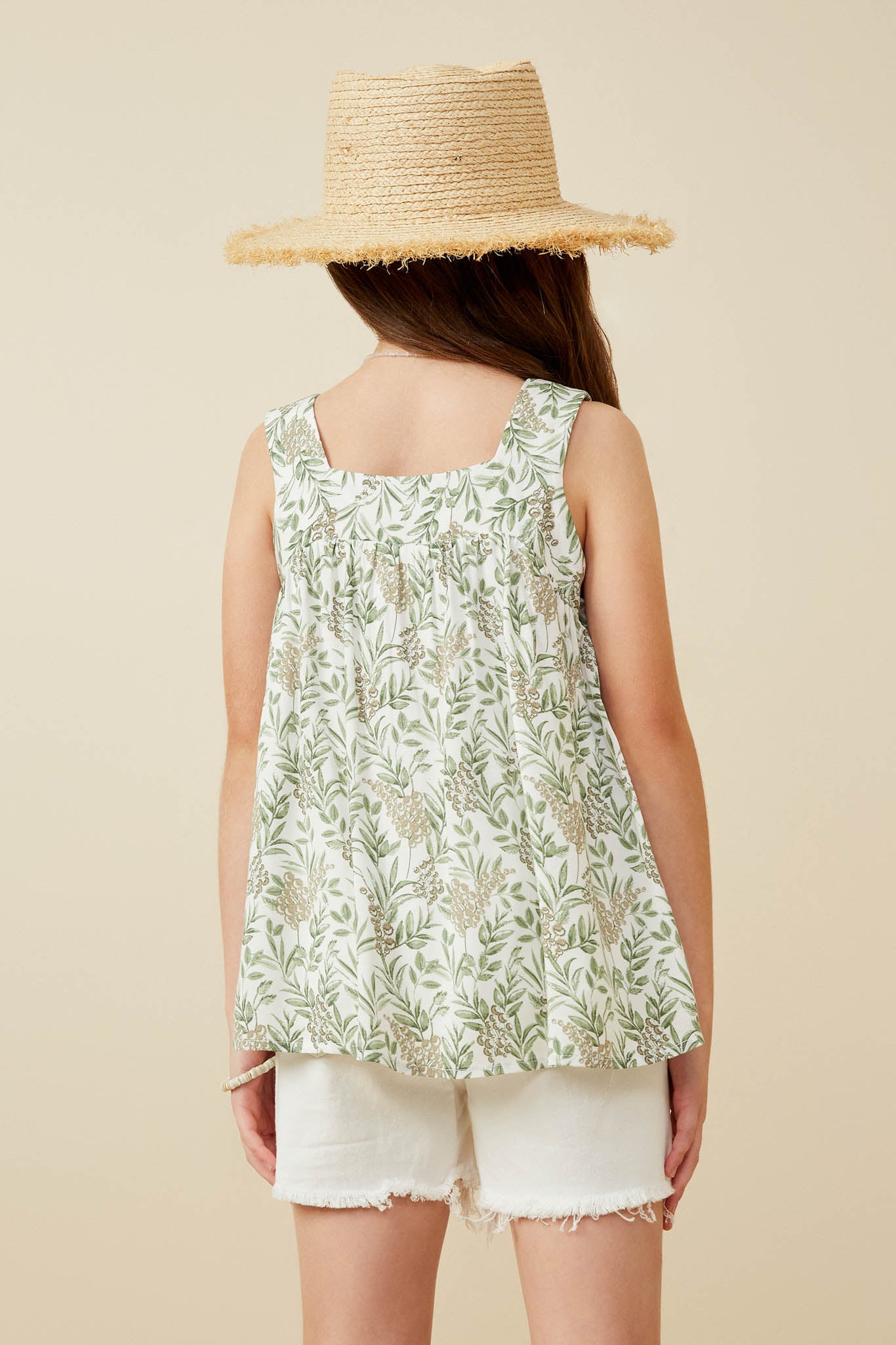 Girls Print Square Neck Tank | Cute Girls' Clothes – Hayden Girls