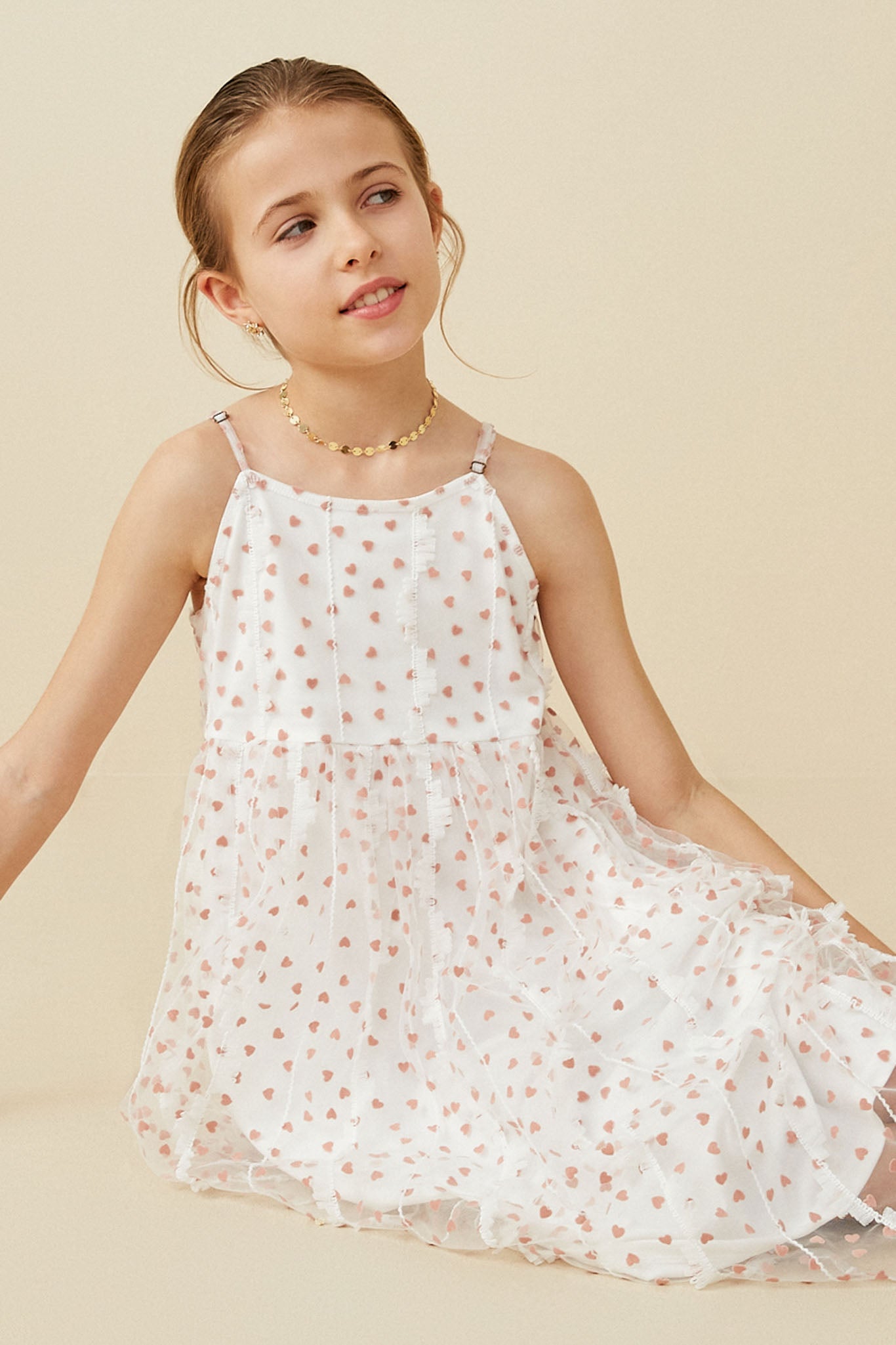 cute heart dress Cute Pink Homecoming Dresses Little Heart Printed Graduation Dress SD1 Viniodress