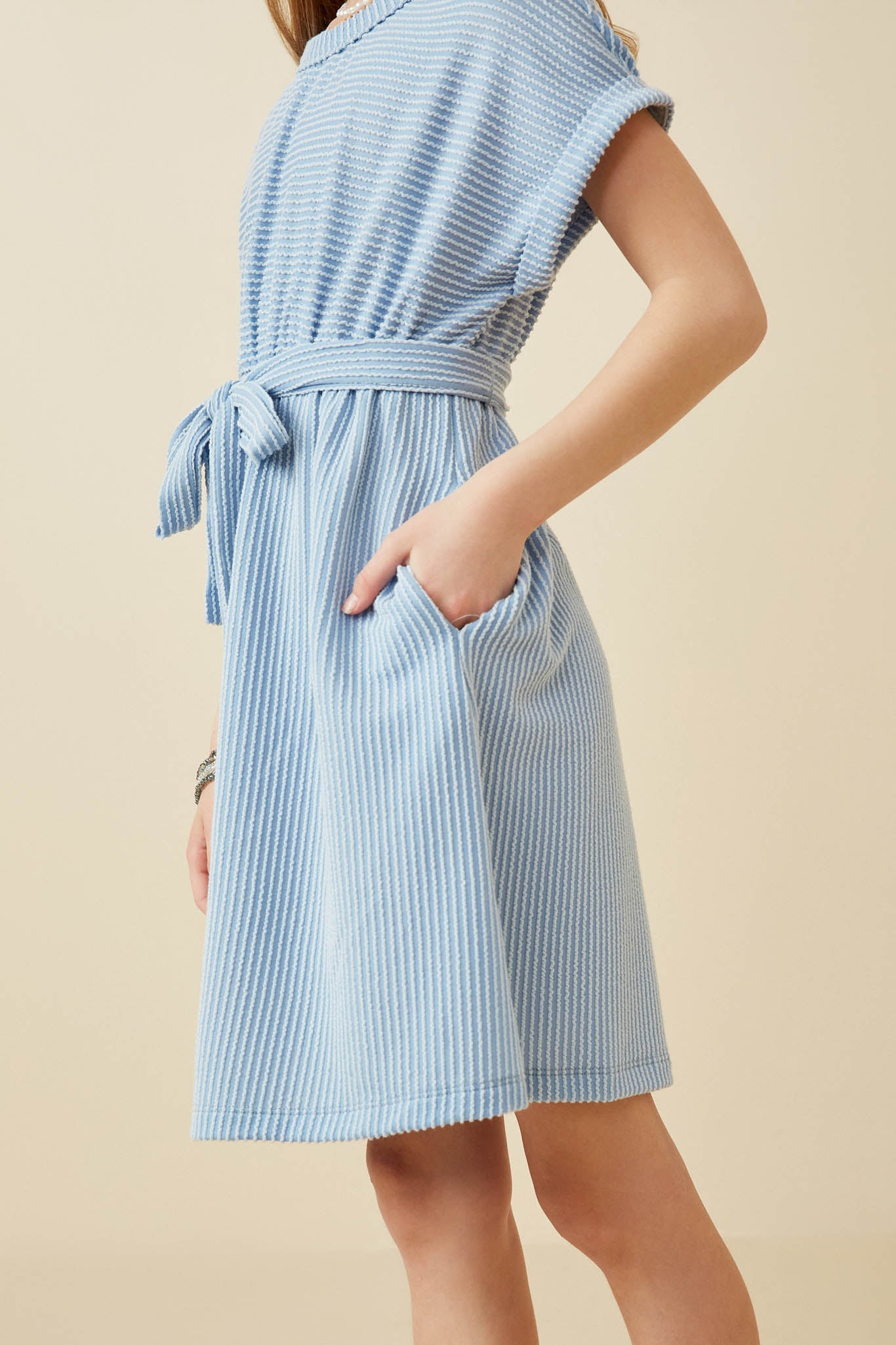 Girls Stripe Knit Dress | Cute Girls' Clothes Blue / S Blue Girl's Dresses Mini Dresses Hayden Girls Girls Stripe Knit Dress | Cute Girls' Clothes Blue / S Blue Girl's Dresses Mini Dresses Hayden Girls