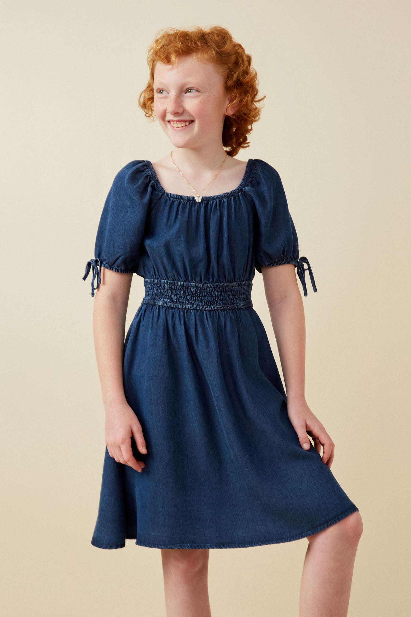 Girls Smocked Waist Dress