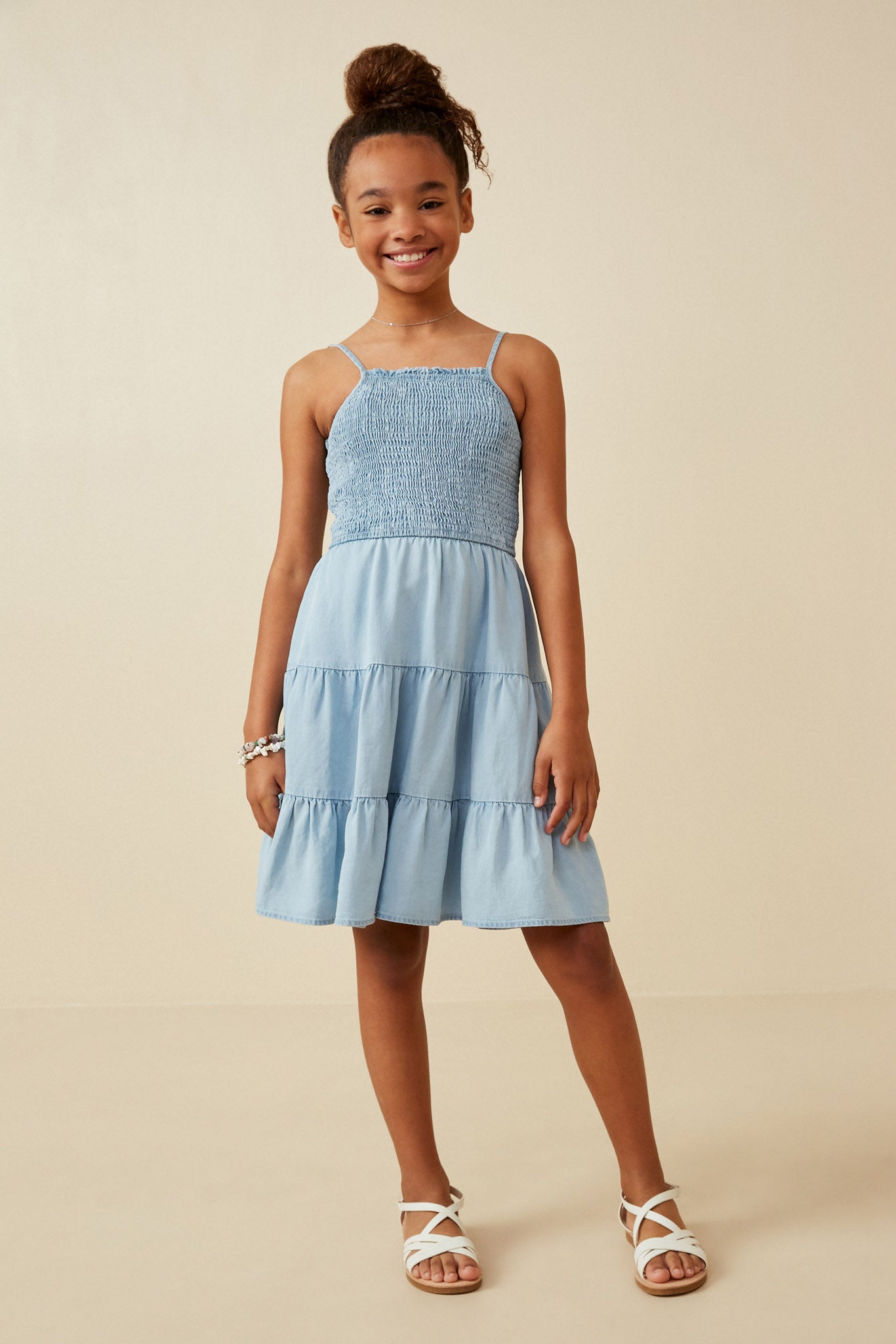 Girls Smocked Tencel Dress | Cute Girls' Clothes Light Denim / S Light Denim Girl's Dresses Mini Dresses Hayden Girls Girls Smocked Tencel Dress | Cute Girls' Clothes Light Denim / S Light Denim Girl's Dresses Mini Dresses Hayden Girls