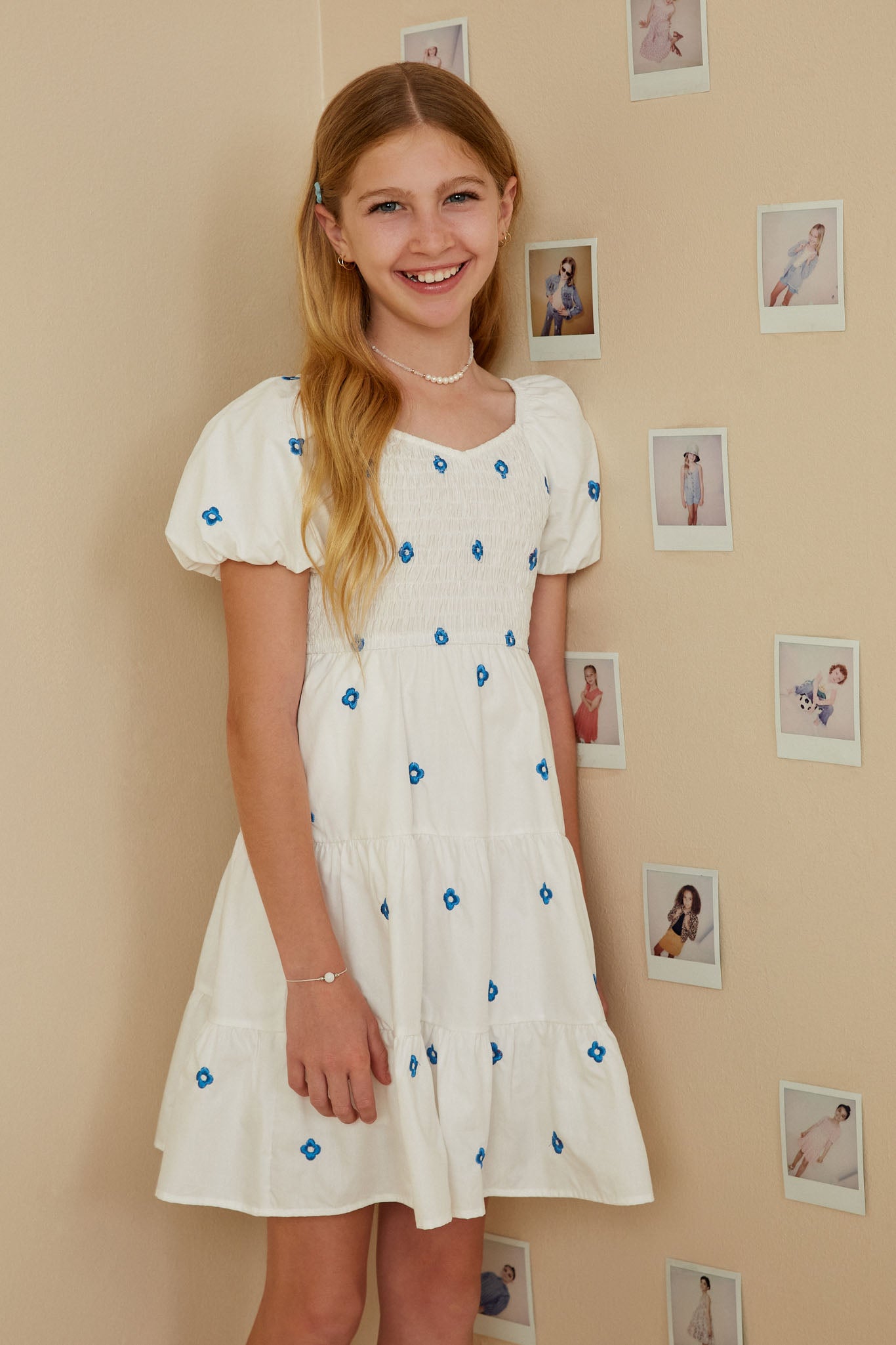 Girls Floral Puff Sleeve Dresses | Cute Girls' Clothes Off White / M Off White Girl's Dresses Mini Dresses Hayden Girls Girls Floral Puff Sleeve Dresses | Cute Girls' Clothes Off White / M Off White Girl's Dresses Mini Dresses Hayden Girls