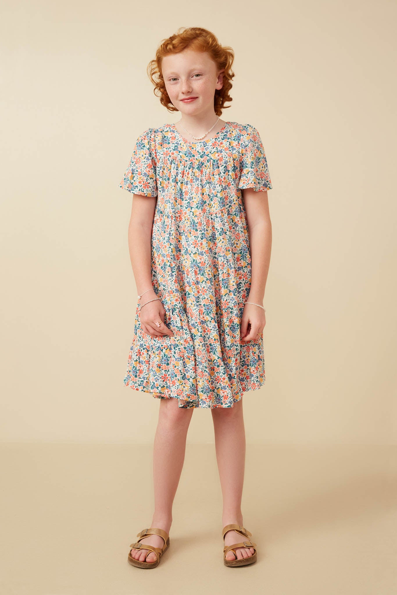 short sleeve ditsy floral dress London Times Women's Short Sleeve Square Neck Ditsy Floral Dress, Teal, 10