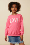 Love Patched French Terry Sweatshirt