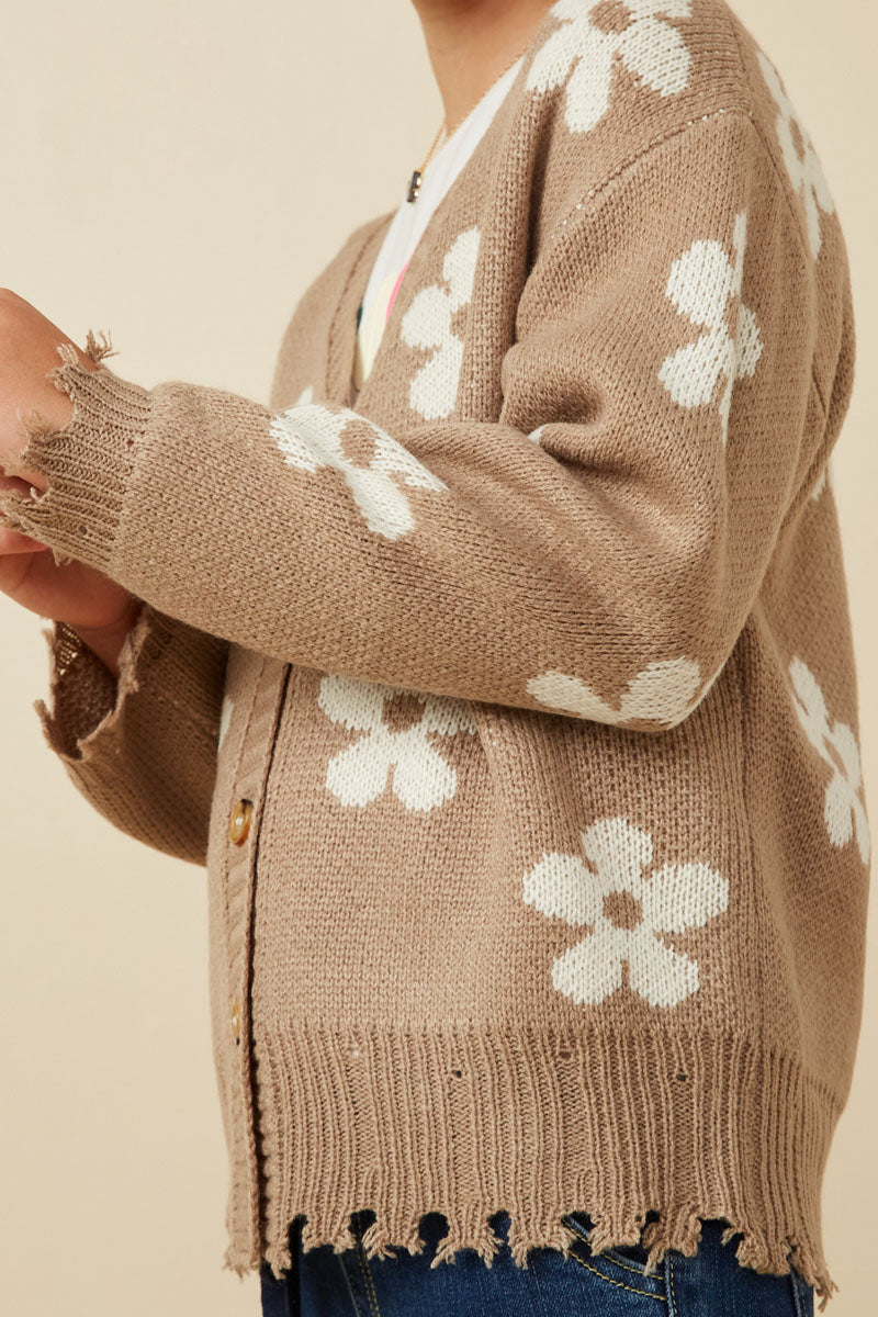 Girls Floral Patterned Cardigan | Cute Girls' Clothes – Hayden Girls