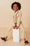 Girls Brushed Stretch Twill Cropped Jacket Pose