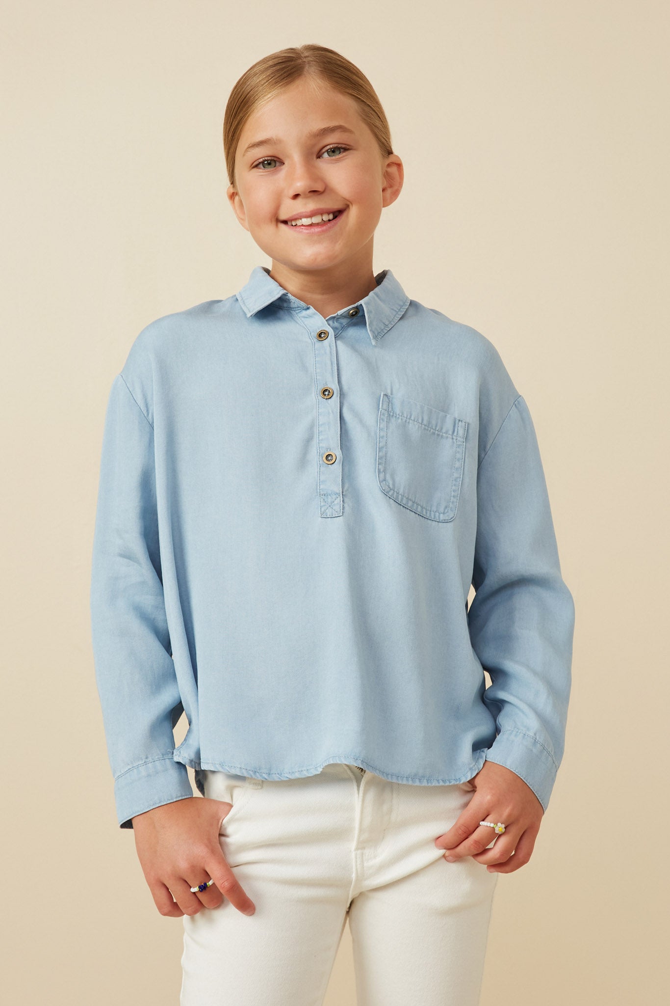childrens long sleeve dress shirts 2 %26nbsp%3BPRODUCT%20FEATURES%3A%0D%0A%0D%0A%0D%0AI%20am%20made%20with%2055%25%20Cotton%20and%2045%25%20Polyester%0D%0ASlim%20Collar%20for%20a%20modern%20style%0D%0ACurve%20hem%20so%20the%20shirt%20will%20look%20great%20tucked%20or%20un DHTS Boys' Brown Dress Shirts