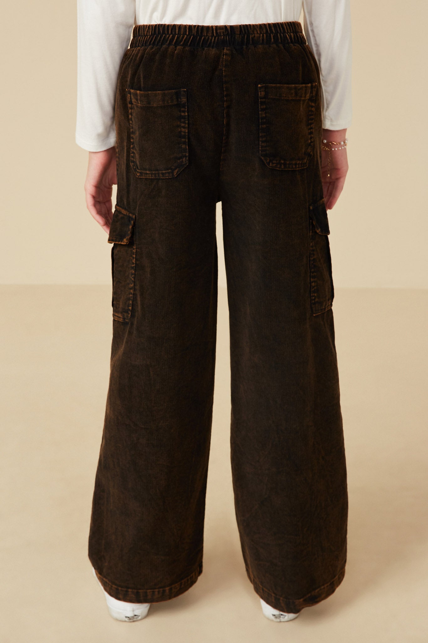 Girls Washed Wide Leg Cargo Pants | Cute Girls' Clothes – Hayden Girls