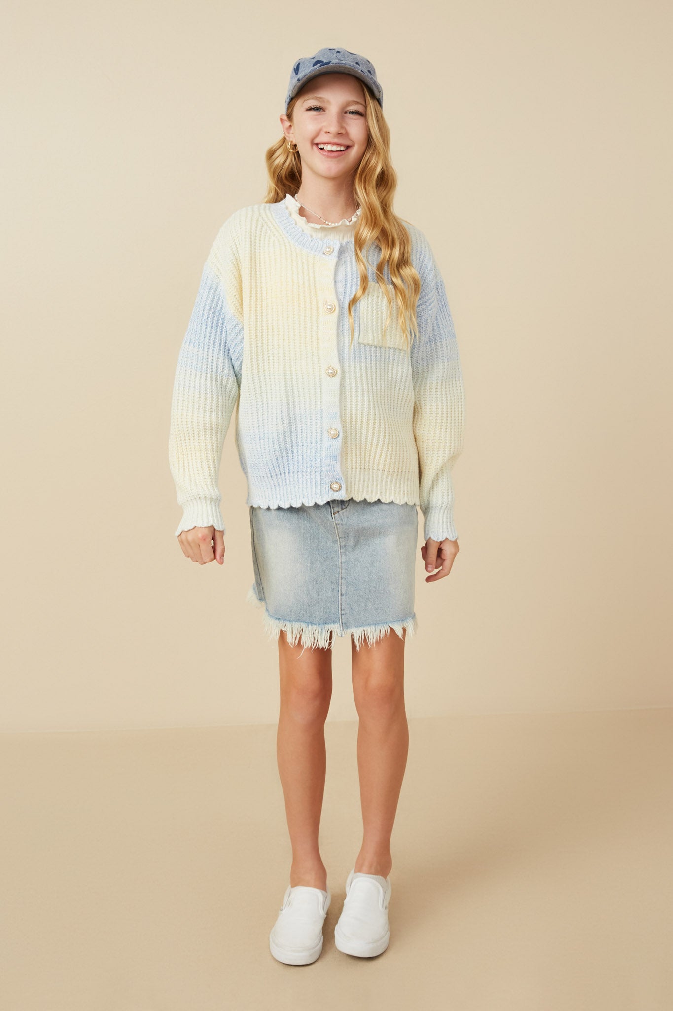Girls Ombre Button Cardigan | Cute Girls' Clothes – Hayden Girls