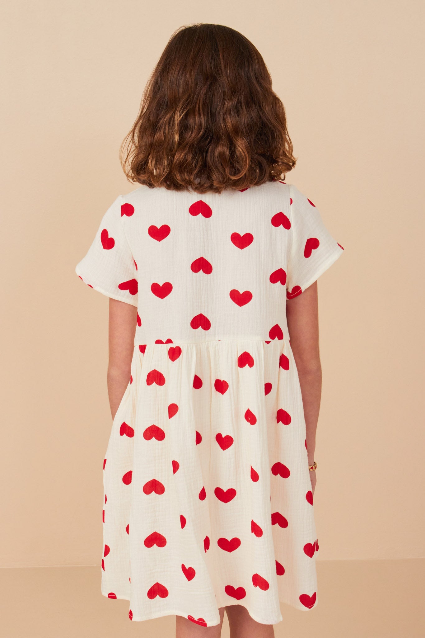 Girls Heart Print Textured Dress | Cute Girls' Clothes Red / XL Red Girl's Dresses Mini Dresses Hayden Girls Girls Heart Print Textured Dress | Cute Girls' Clothes Red / XL Red Girl's Dresses Mini Dresses Hayden Girls
