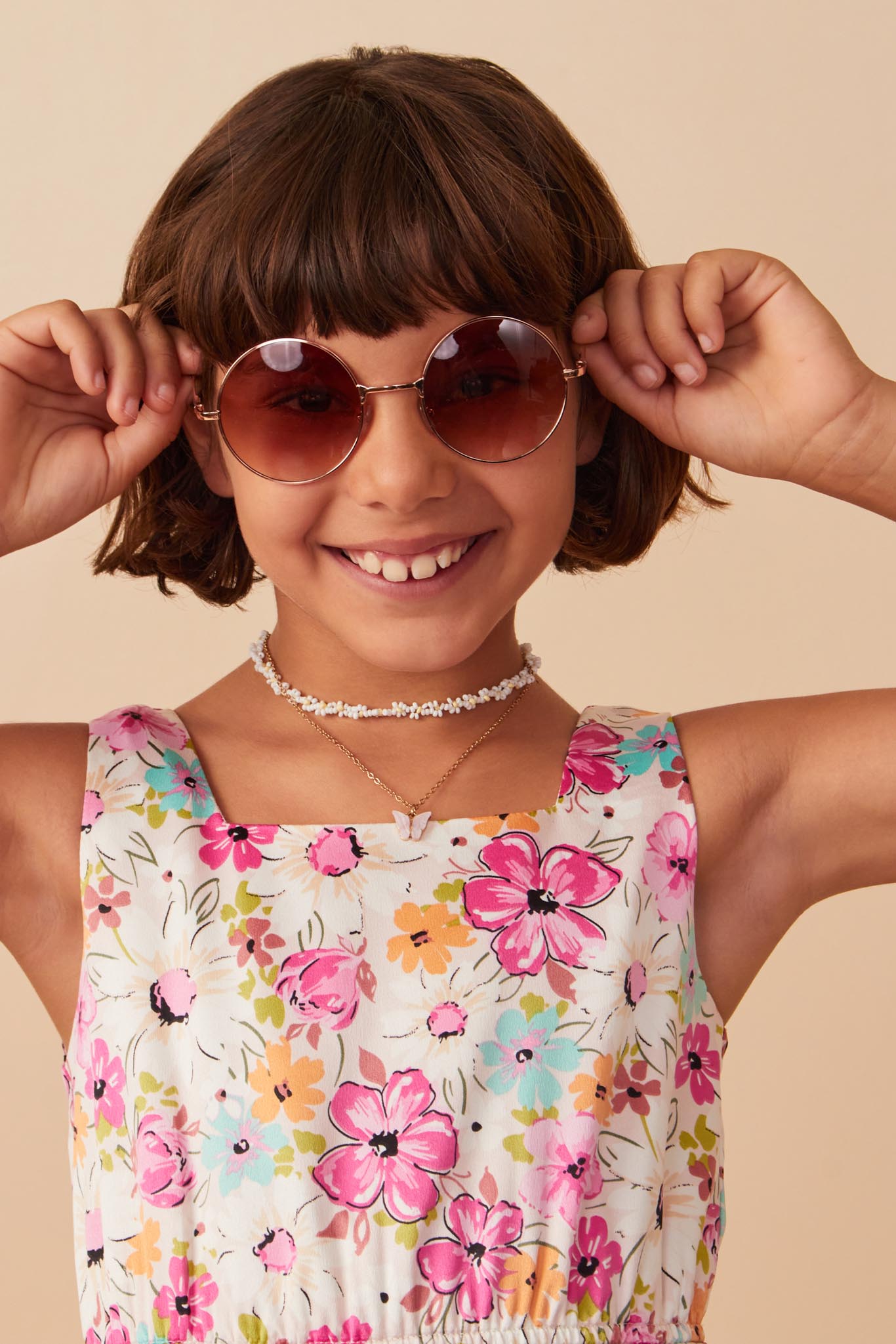 Floral Print Fit And Flare Satin Dress