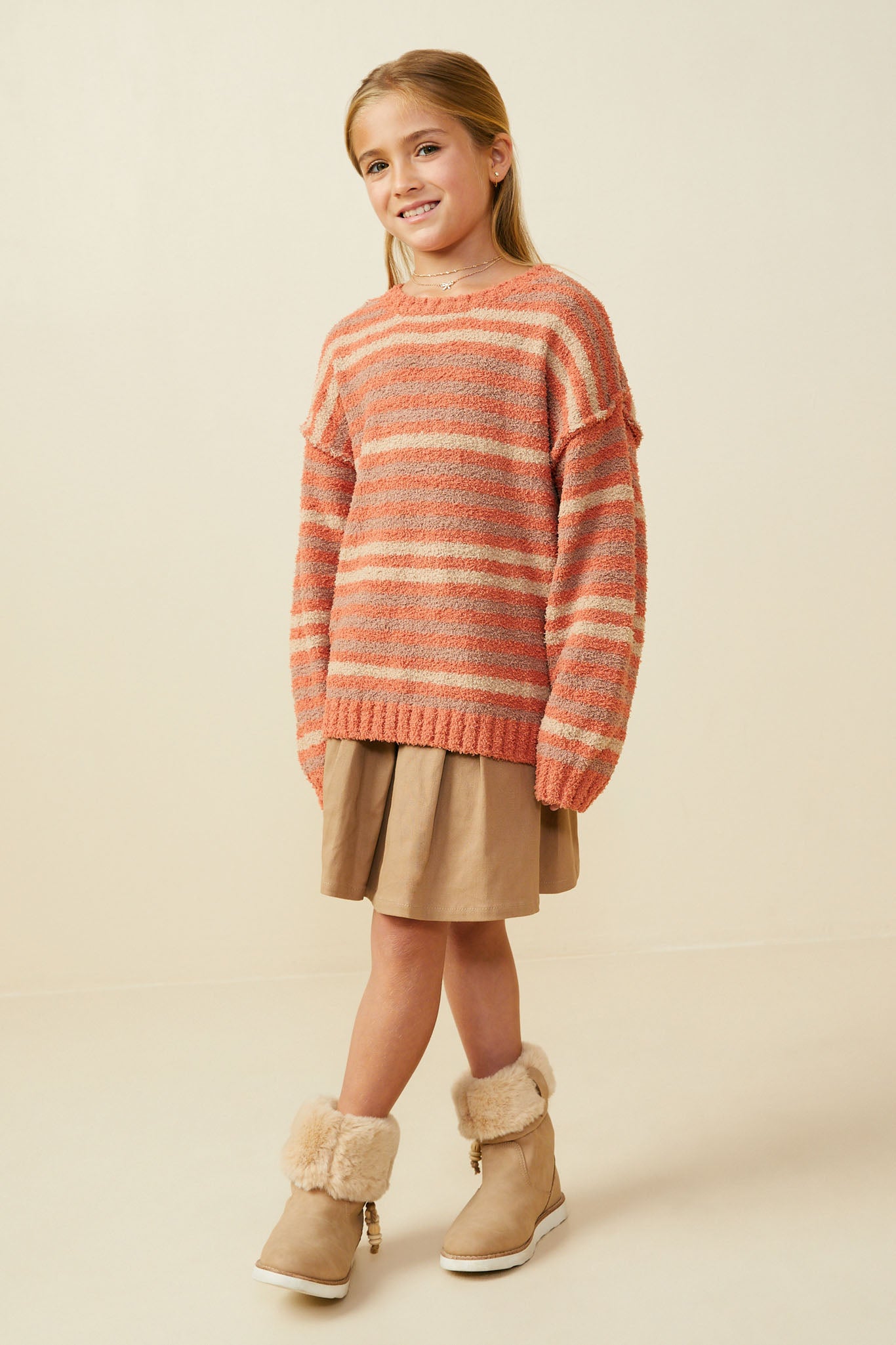 Ultra Soft Multicolor Stripe Pullover Sweater