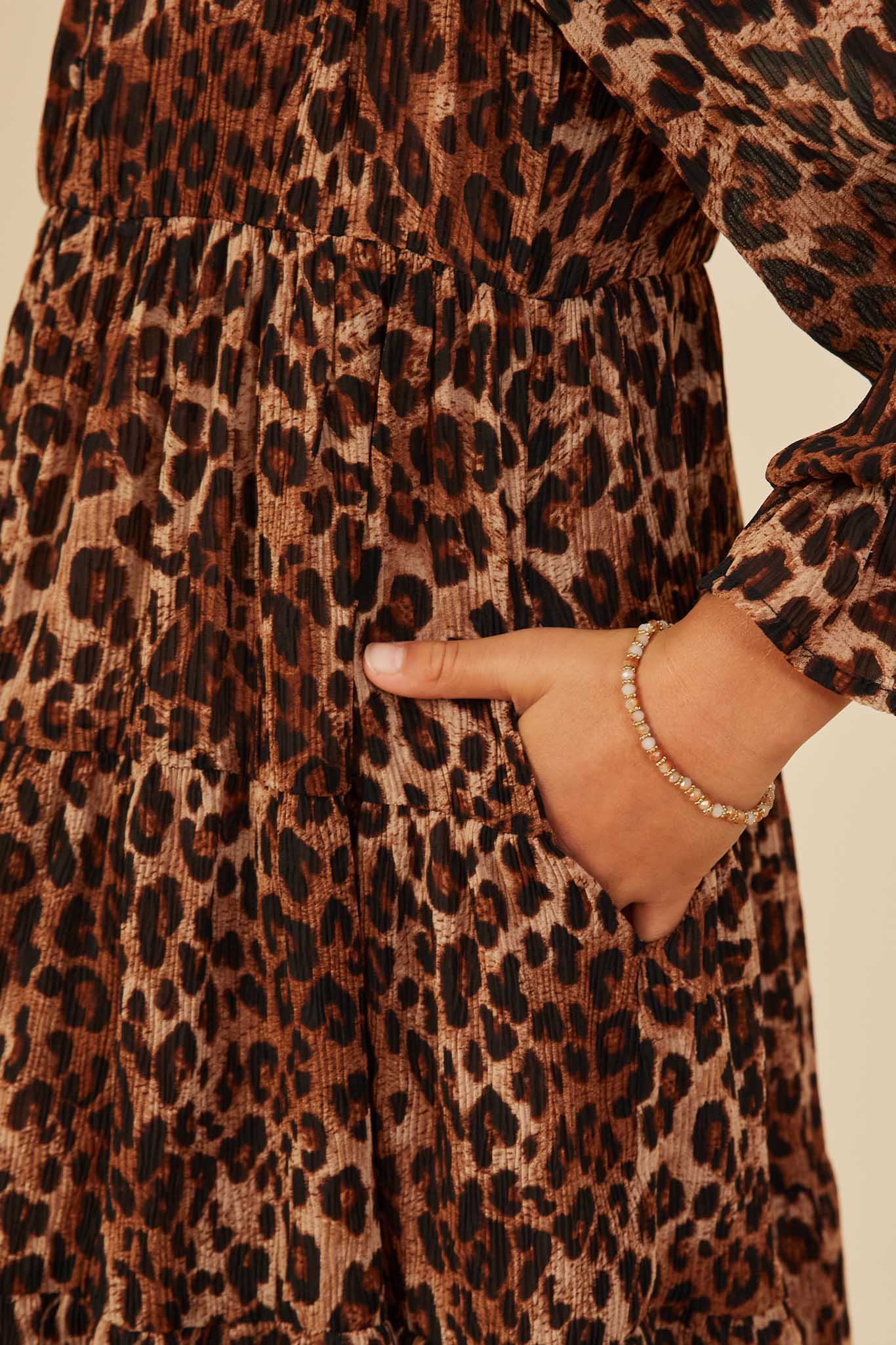 Girls Tiered Leopard V-Neck Dress | Cute Girls' Clothes Leopard / L Leopard *Girl's Dresses Midi Dresses Hayden Girls Girls Tiered Leopard V-Neck Dress | Cute Girls' Clothes Leopard / L Leopard *Girl's Dresses Midi Dresses Hayden Girls