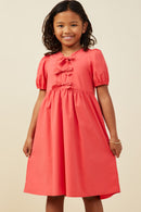 Ribbon Detailed Puff Sleeve Dress