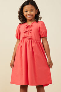 Ribbon Detailed Puff Sleeve Dress