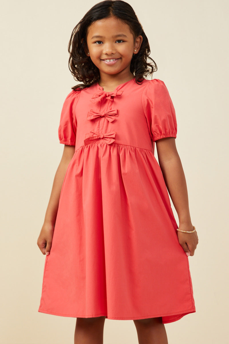 Ribbon Detailed Puff Sleeve Dress